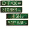 1pc, Vintage Country Retro Stoner Avenue Street Sign - 4''x16''/10cm*40cm - Great for Room, Home and Wall Decoration