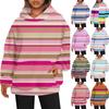 Женские толстовки с капюшоном большого размера с длинным рукавом с принтом, пуловеры, осенние наряды с карманом