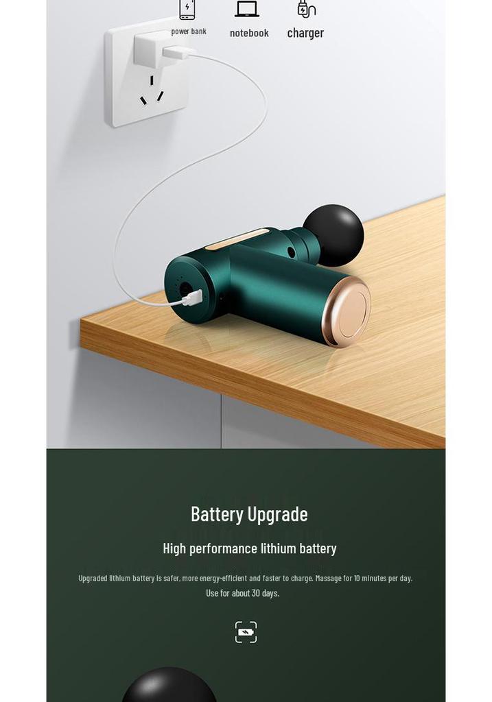 Rechargeable Mini Fascia Gun Muscle Massager for Professional-Grade Fitness Relaxation