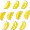 10 PCS Fake Lime Block Fake Lemon Slice Artificial Fruit Wedge Artificial Fruit Highly Simulation Lifelike Model for Home Party Decoration