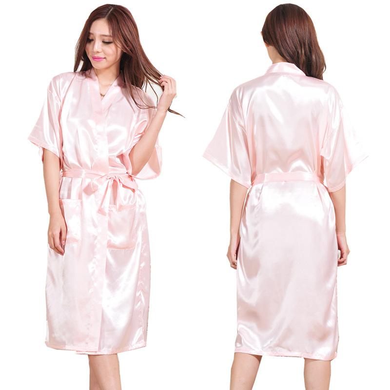 Шелковый халат в принтом фламинго