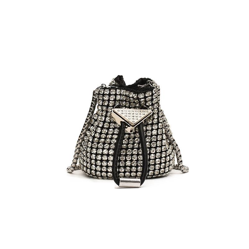 Богемная мини-сумка кроссбоди со стразами - Универсальная модная ручная сумка на шнурке 2024