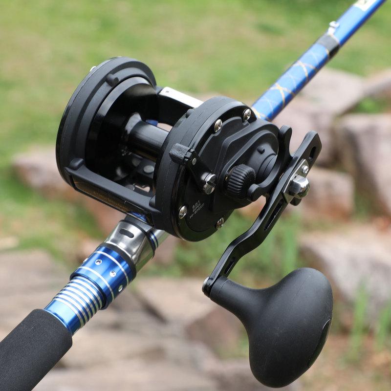 SOUGAYILANG Рыболовные катушки для троллинга 3000/5000, черные, передаточное число 6,0:1, катушка для морской рыбалки на открытом воздухе