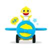 Pinkfong Baby Shark Push and Go Самолет Корейские детские игрушки