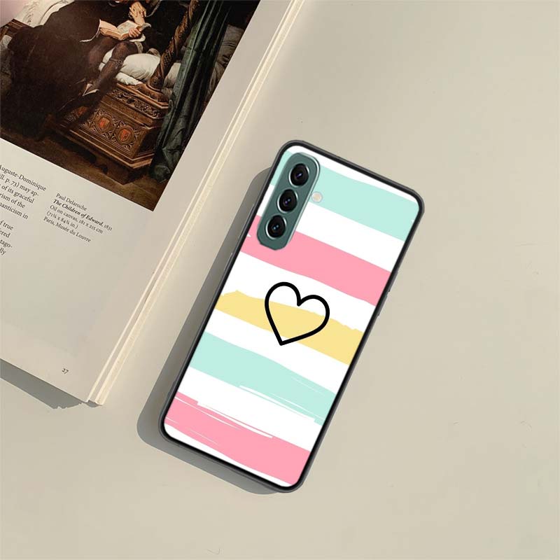 Rainbow Gradient Love Phone Case for Samsung A54 A14 A24 A34 A17 A37 A57 A55 A35 A25 A15 A07 A05S A04S A12 A22 A32 A52S A72 Gala