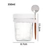 With Spoon Mason Jars Cereal Nut Yogurt Salad Cup Overnight Oat Glass Cup Multifunction Tumbler