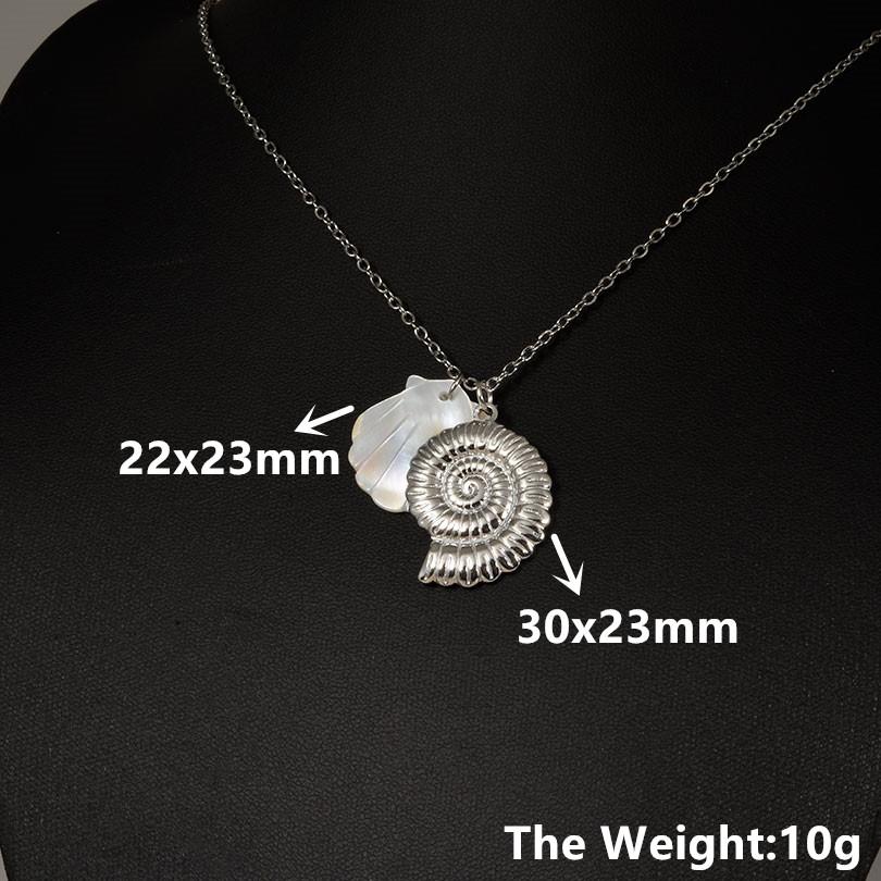 1Pc Stainless Steel Animal Starfish Turtle Octopus Seahorse Pendant Necklaces Vintage Summer Conch Shell Women Collar Jewelry