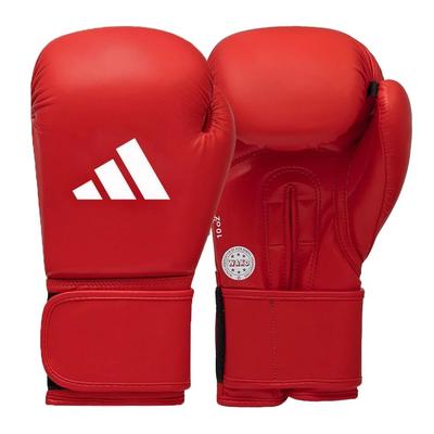 Новые любительские боксерские перчатки Adidas, сертифицированы WAKO, ADIWAKOG2 (Красный, 12 унций)