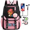 Anime Printed Backpack Large Capacity Backpack Bag Manga To Travel Daily Girl Cartoon School Bag for Adult Bookbag