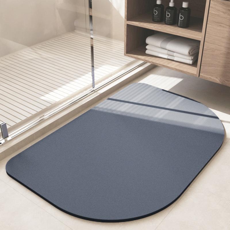 Простой коврик из диатомовой грязи, впитывающий коврик для ванной комнаты, нескользящий коврик для двери туалета, бытовой, легко сохнет, устойчив к падению
