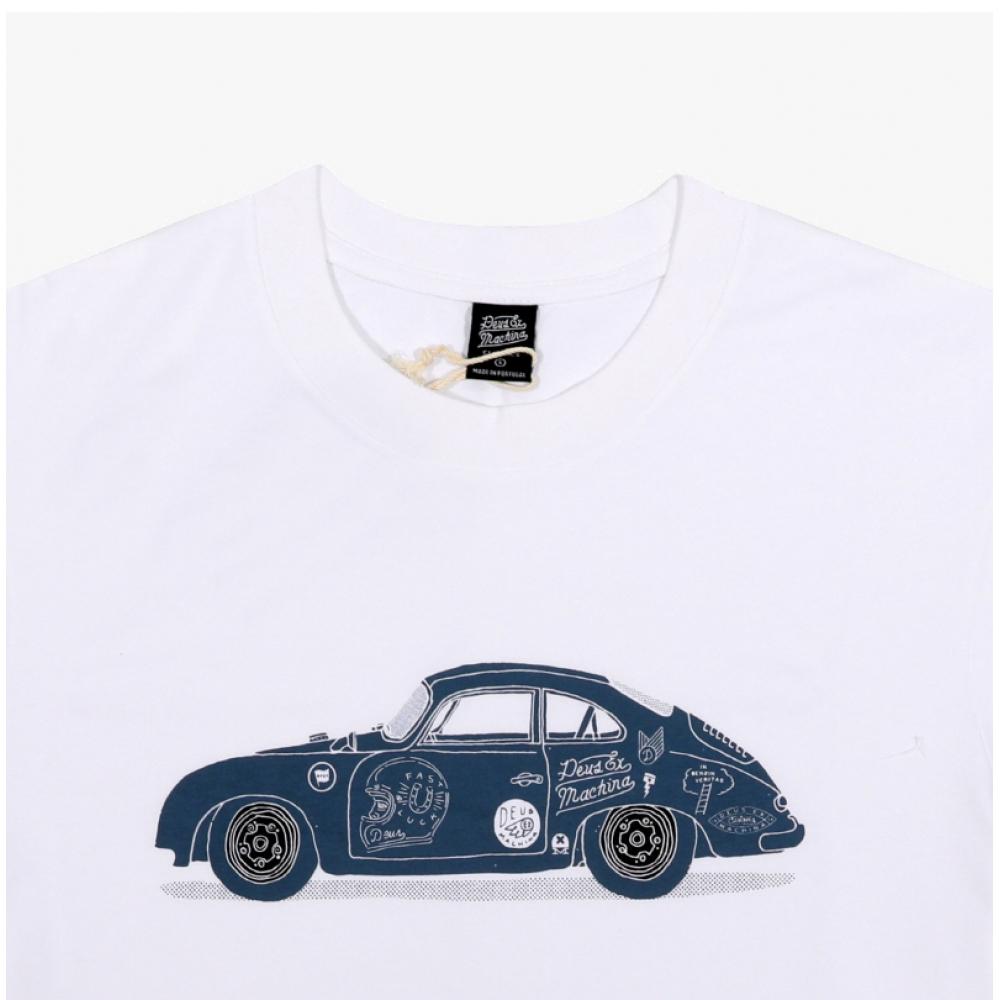 DeuS Ex Machina Men S Short Sleeve Tee 356 porSche Dmp251209a Wht