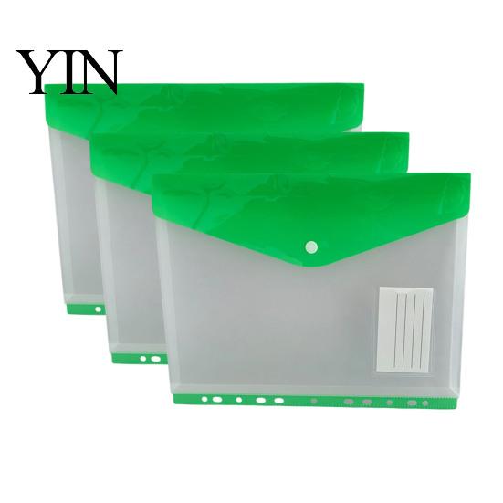 Card Organizer Pouch 11 Hole Expanding File Pockets, Reusable PP Document Sleeves, Transparent Student Project Waterproof Bag for Home Office
