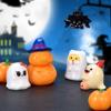 Resin Craft Halloween Small Ornament Cute Pumpkin Statue Halloween Figurine  Fairy Accessory