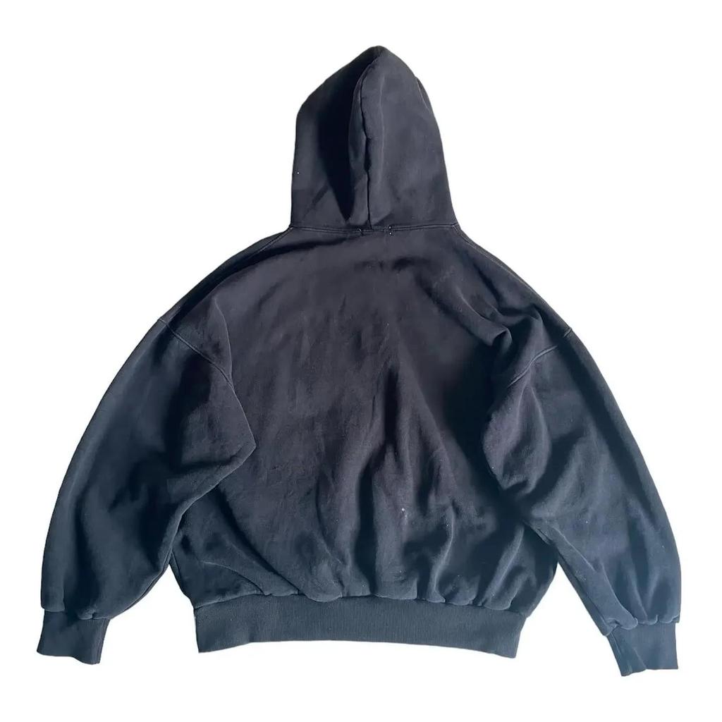 Американский винтажный Harajuku High Street Eye Embroidered Мужская толстовка с капюшоном Женская спортивная рубашка Y2K Повседневная уличная толстовка с капюшоном