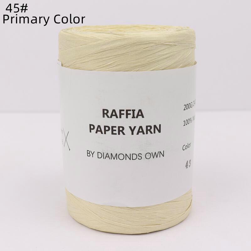 240M Natural Fiber Paper Summer DIY Hand Knitting Crochet Hat Bag Knitting Yarn Home Decoration