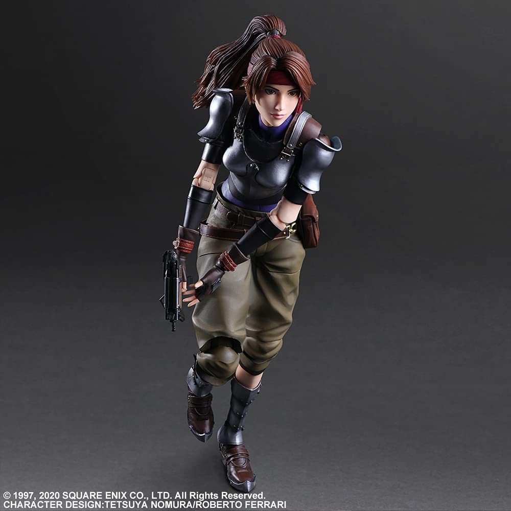 SQUARE ENIX Final Fantasy VII Remake PLAY ARTS Kai Jessie Bike SET PVC Painted Movable Figure &
