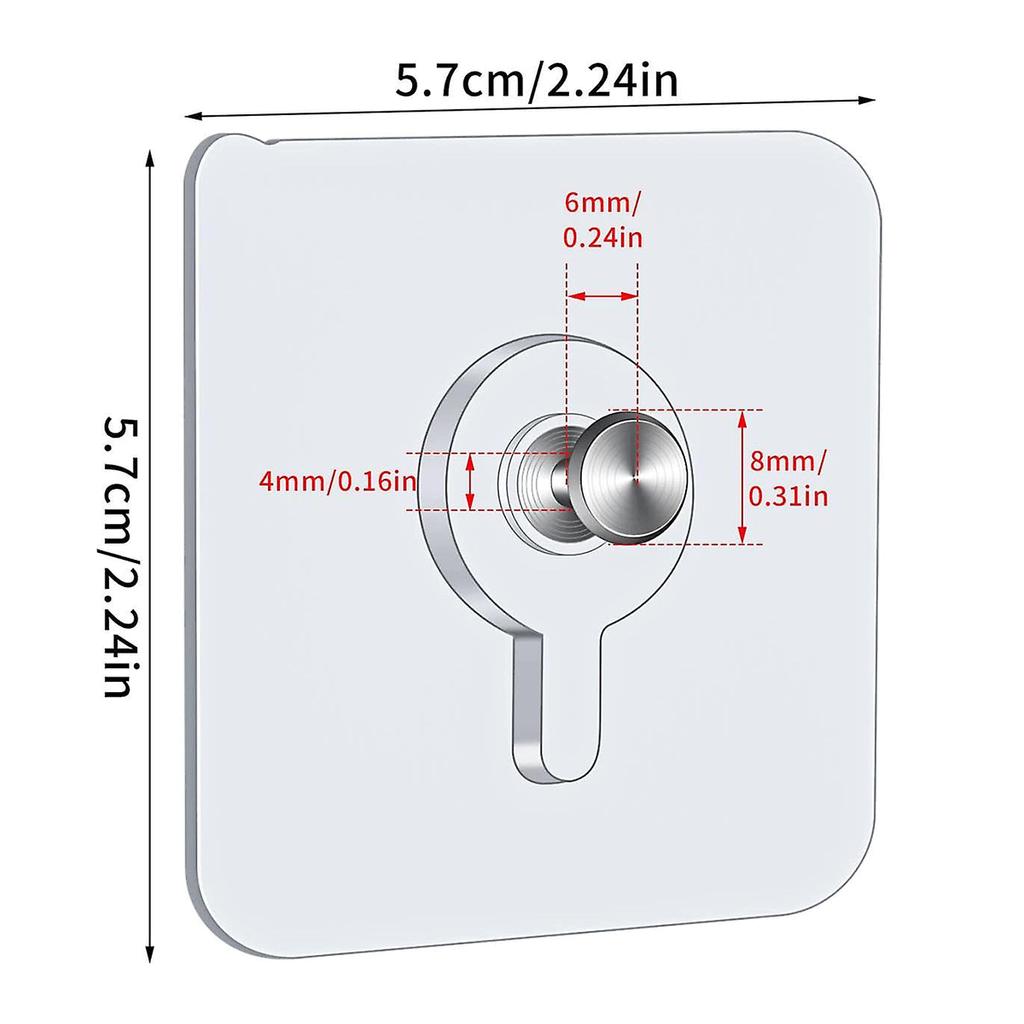 12 шт. клейкие настенные крючки для картин, крючки для картин 5,5 х 5,5 см без сверления со съемными винтами, прозрачные клейкие крючки для фотографий для фотографий F