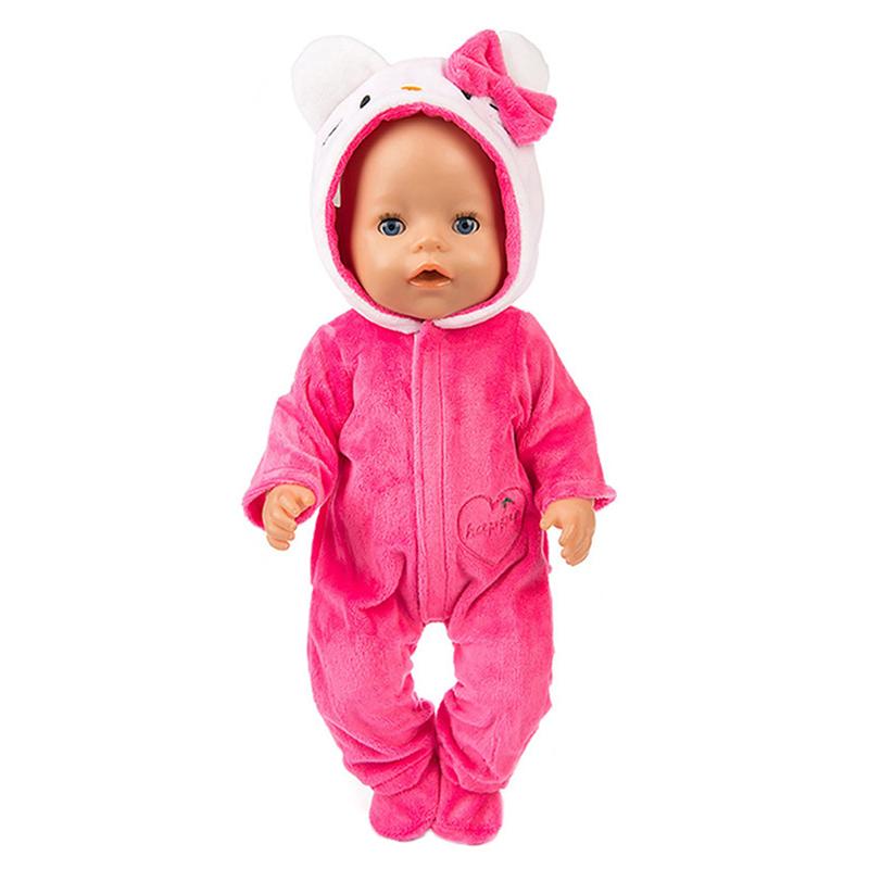 1Pc Cute 43Cm Dolls New Baby Doll Clothes Accessories Reborn Doll Plush Jumpsuit