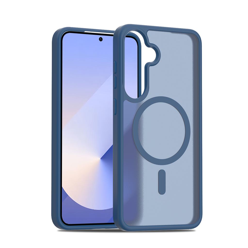 Чехол для телефона с защитой от отпечатков пальцев для Magsafe Mag Safe Samsung S26 Ultra S25 Plus S24 Fe S23 S22 A15 A16 A17 A26 A35 A36 A56 A37 A55 A57 Матовый чехол для телефона