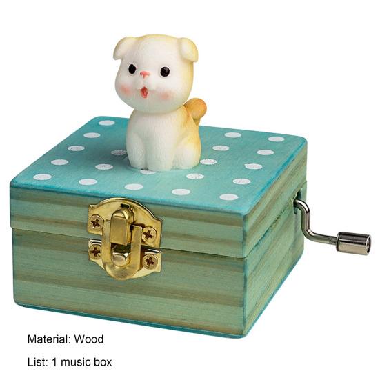 Полезная Деревянная Музыкальная Шкатулка Очаровательная Изысканная Деревянная Музыкальная Шкатулка с Гравировкой