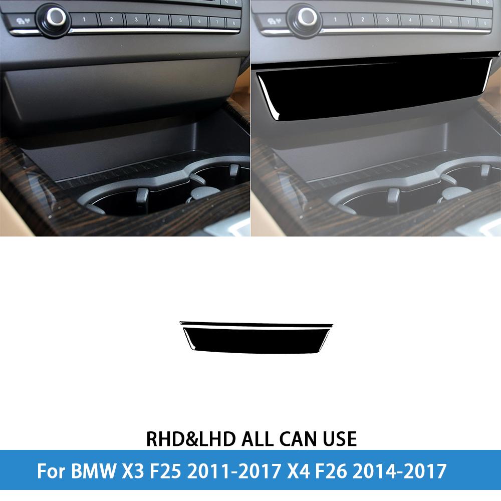 dsgur6 For BMW X3 F25 2011-2017 X4 F26 2014-2017Car Accessories Piano Black Interior Air Vent Taillight Console Trim Modified Sticker