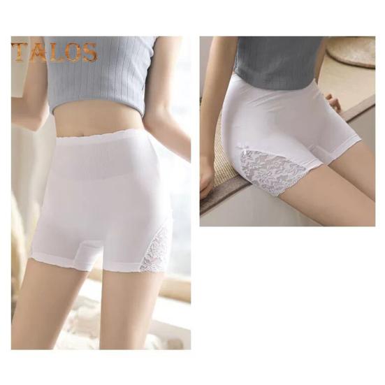 Женские защитные брюки с высокой эластичностью, поддерживающие живот, бесшовные кружевные, защищающие от воздействия окружающей среды, с высокой талией, облегающие, быстросохнущие, мини-юбка, внутренние шорты, шорты для йоги