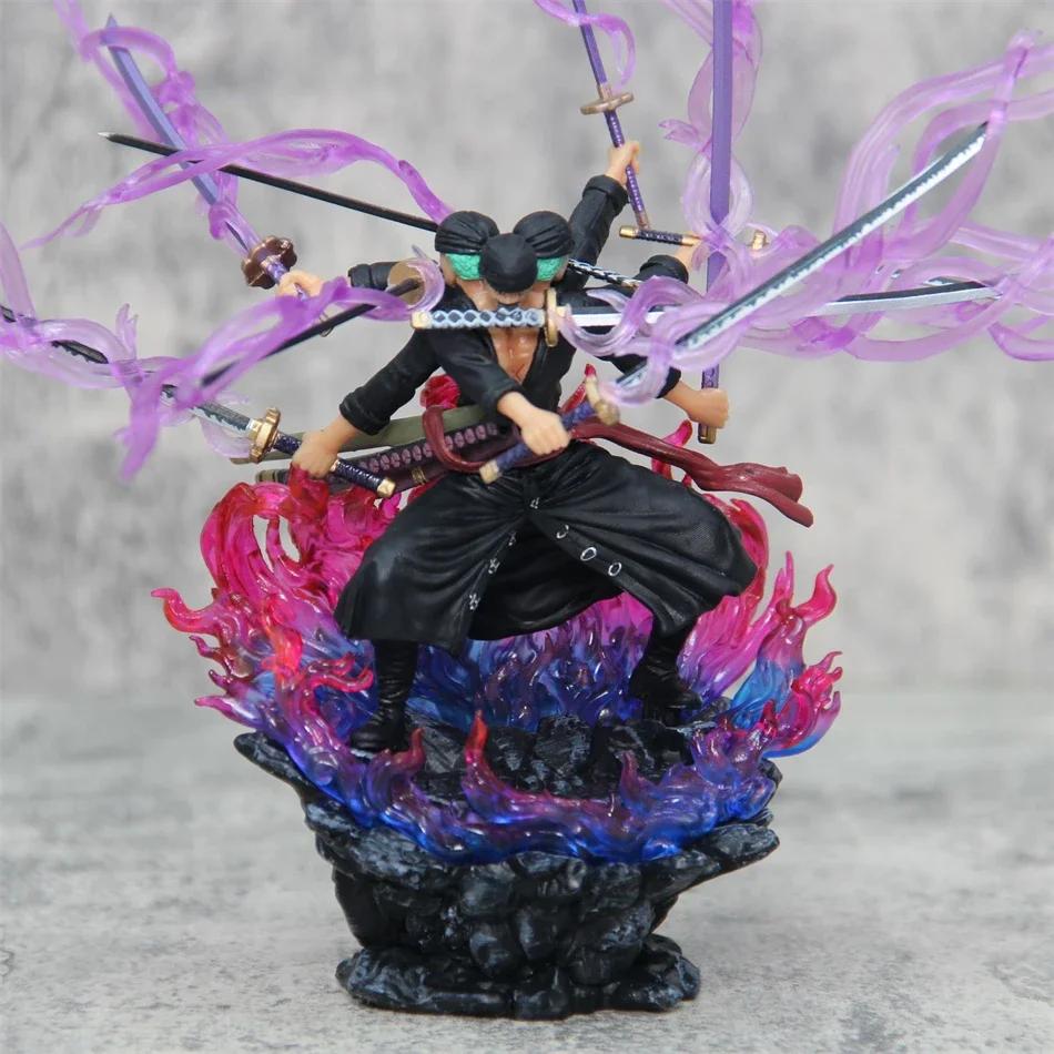 One Piece Zoro Action Figure Anime Figure Asura Roronoa Zoro Statue Action Figure Collection Model Toy for Xmas Collection Gitf