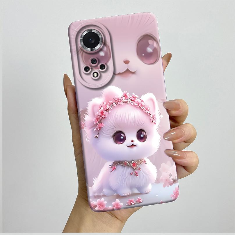 For Huawei Nova 9 Case Aesthetic Butterfly Flowers Soft Silicone Shockproof Phone Cover For Honor 50 Camera Protective Casing