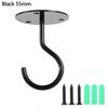 1PC Ceiling Plant Hanging Hooks Wall Mount Hangers Bracket Garden Plants Hanging Basket Hooks Home Hardware 55/65mm