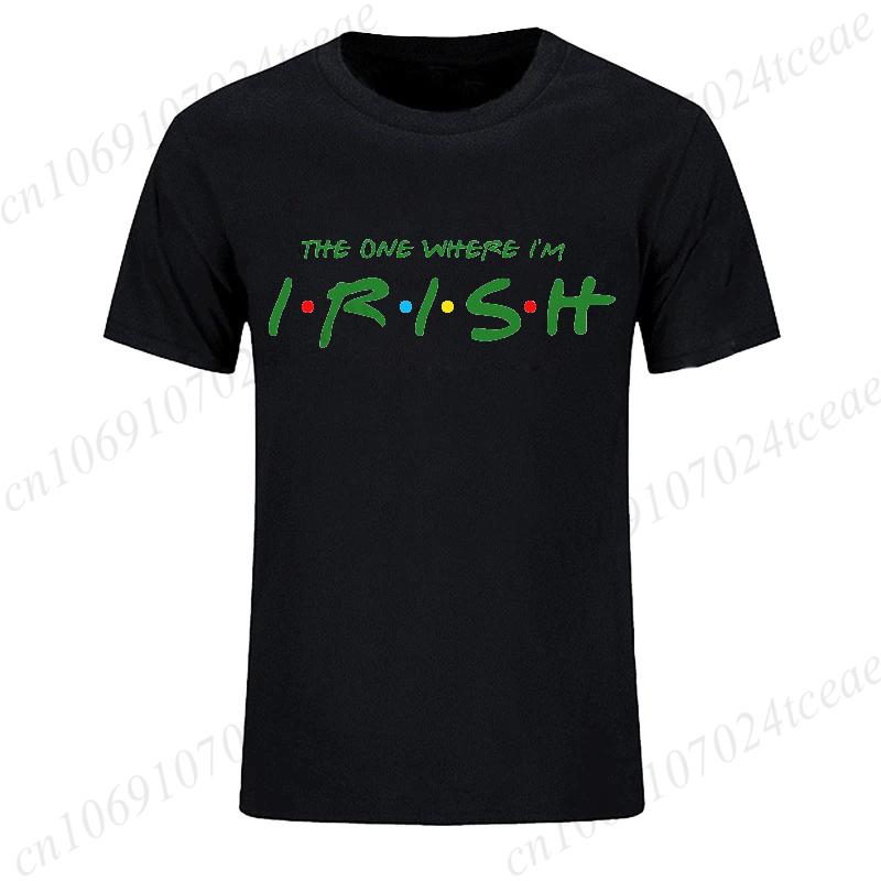 Irish T-Shirts for Men St Patrick's Day Print T-Shirt Mens Sports T-Shirt Street Fashion Short Sleeve Tee Shirt Men Clothing