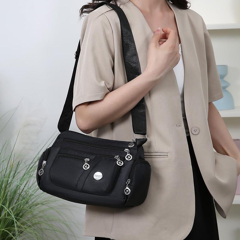 Сумка кроссбоди Новая Многоотдельная Нейлоновая Ткань Модная Повседневная Тренд Сумка для Мамы Среднего и Пожилого Возраста Сумка на Плечо