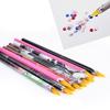 1 Pc Viscous Point Drill Pen Sticker Jewelry Professional Nail Dotting Tool Color Point Drill Crayons Manicure Supplies