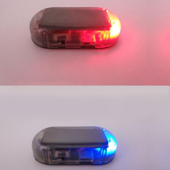 Car Solar Power Simulated Dummy Alarm Anti-Theft LED Flashing Security Light Fake Automotive Warning Lamp