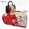High-quality Luxurious Silk Scarves Headband Scarfs Neck Scarf For Women Chain Silk Scarf Women's Decorative Shawl