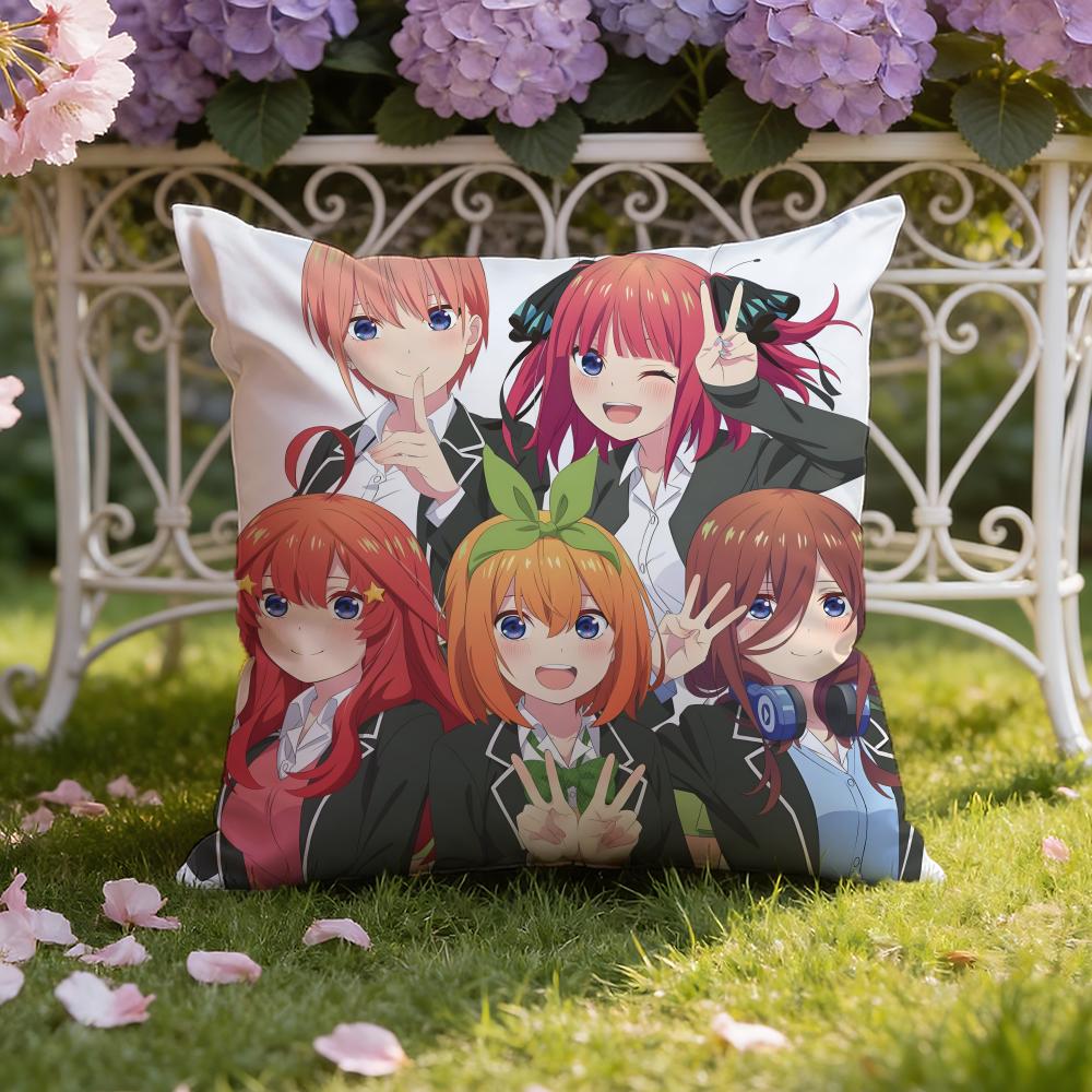 Милая Подушка-наволочка The Q-Quintessential Q-Quintuplets для дома и автомобиля: Двусторонняя конструкция для максимального комфорта