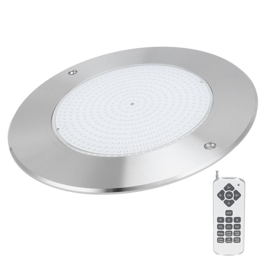 Подводный светильник IP68 из нержавеющей стали 304 RGB, цветной настенный светильник для бассейна с 18?Пульт дистанционного управления35 Вт