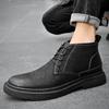 Мужская деловая кожаная обувь Деловая повседневная обувь Эластичная и дышащая модная обувь Doug Уличная модная мужская обувь на плоской подошве