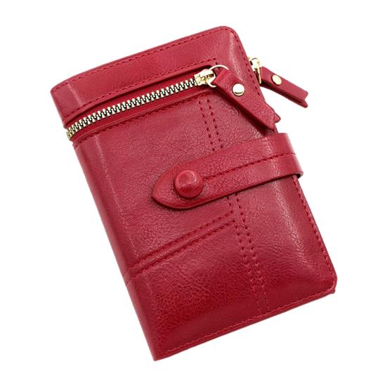 Женский кошелек на пуговицах, мини-женский маленький кошелек для монет, держатель для карт