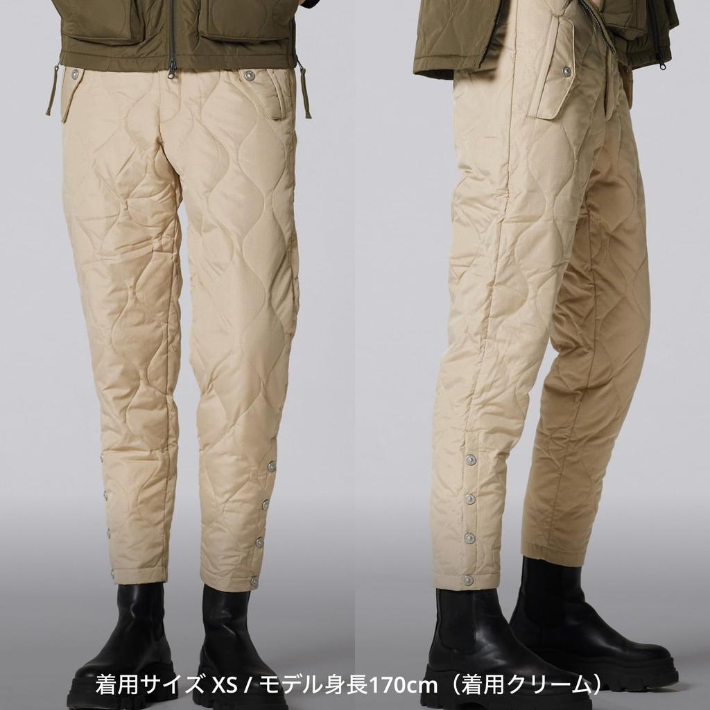 Пуховые штаны Taion Темно-шалфейный зеленый 133BML-1