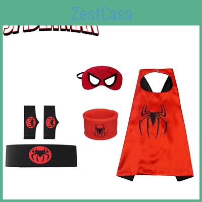 Человек-паук Героический плащ и маска Хэллоуин Мультфильм Аниме Перчатка-пусковое устройство Набор часов