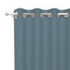 Plain, Wrinkle-free Eyelet Curtain 135X250 ALIX Celadon Blue, by Soleil D'ocre