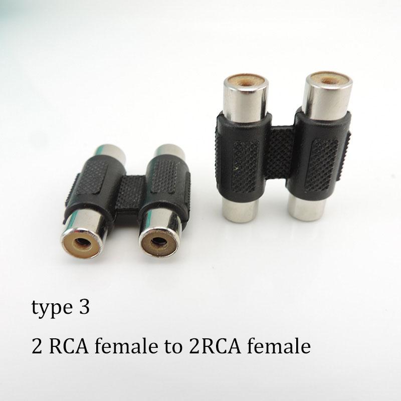 2 шт. RCA Male Female to 2rca 3rca Male Female RCA Connector Splitter Adapter AV Video Audio T Plug RCA 2 3 way right angle a1