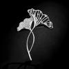 Korean Design Elegant Ginkgo Leaf Brooch & Scarf Buckle for Women - Simple, Versatile Accessory