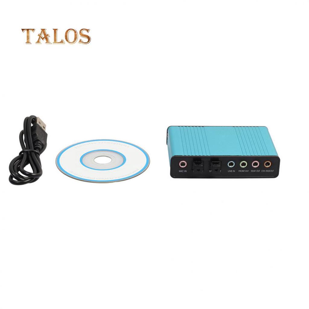 USB 2.0 External 6 Channel 5.1 Optical Audio Sound Card for Notebook Laptop PC Computer Gadgets