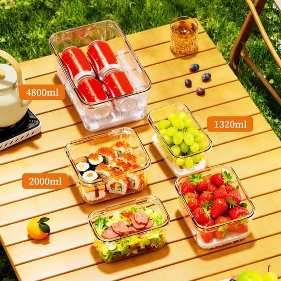 Электрический вакуумный контейнер для еды, герметичный ящик-хрустяшка с ручным насосом, пищевой контейнер без BPA для хранения в холодильнике, для фруктов, овощей и мяса