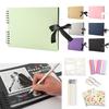 Handmade Large Original 10 Piece DIY 40 Adhesive Black 6 Color Paint A4 Photo Organizing Gifts Album, Photo, Capacity, Album, Set, Available, Sheets,