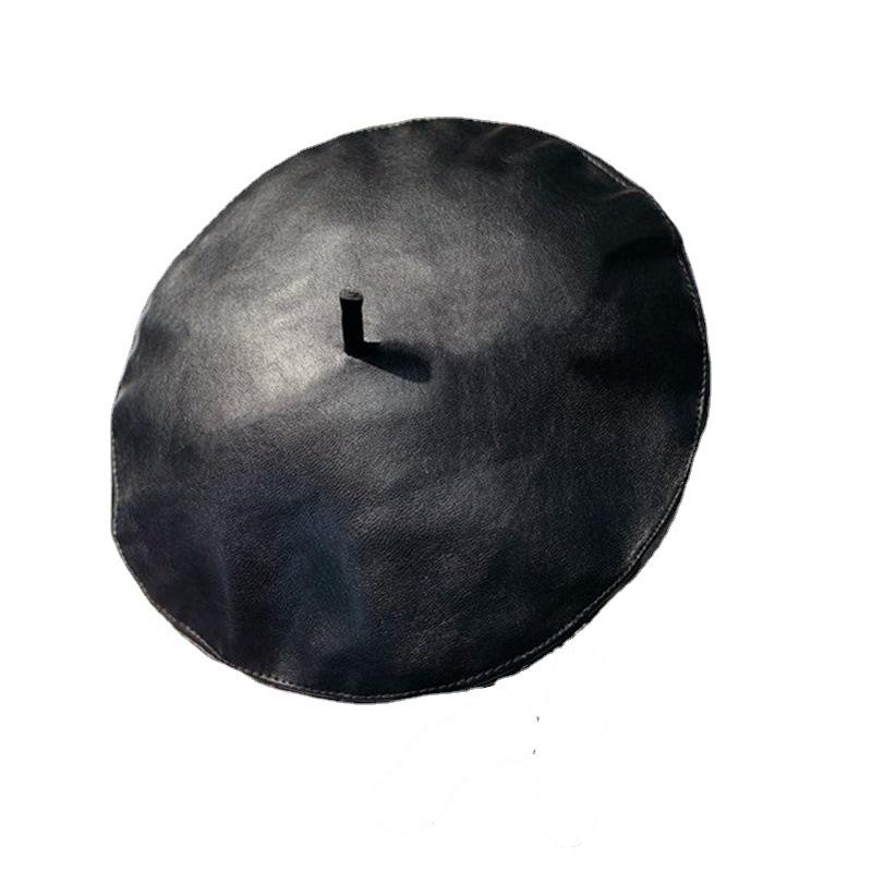 Европейский и американский стиль британский ретро кожаный берет шикарный женский повседневный универсальный шляпа художника литературная шляпа прилив