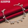 925 Sterling Silver Bells Bead Bracelet Jewelry