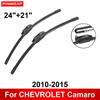 Car Wiper for CHEVROLET Camaro 2010-2015 24" + 21" Front Rear Wiper Blades Brushes Cutter Accessories 2010 2011 2012 2013 2014 2015