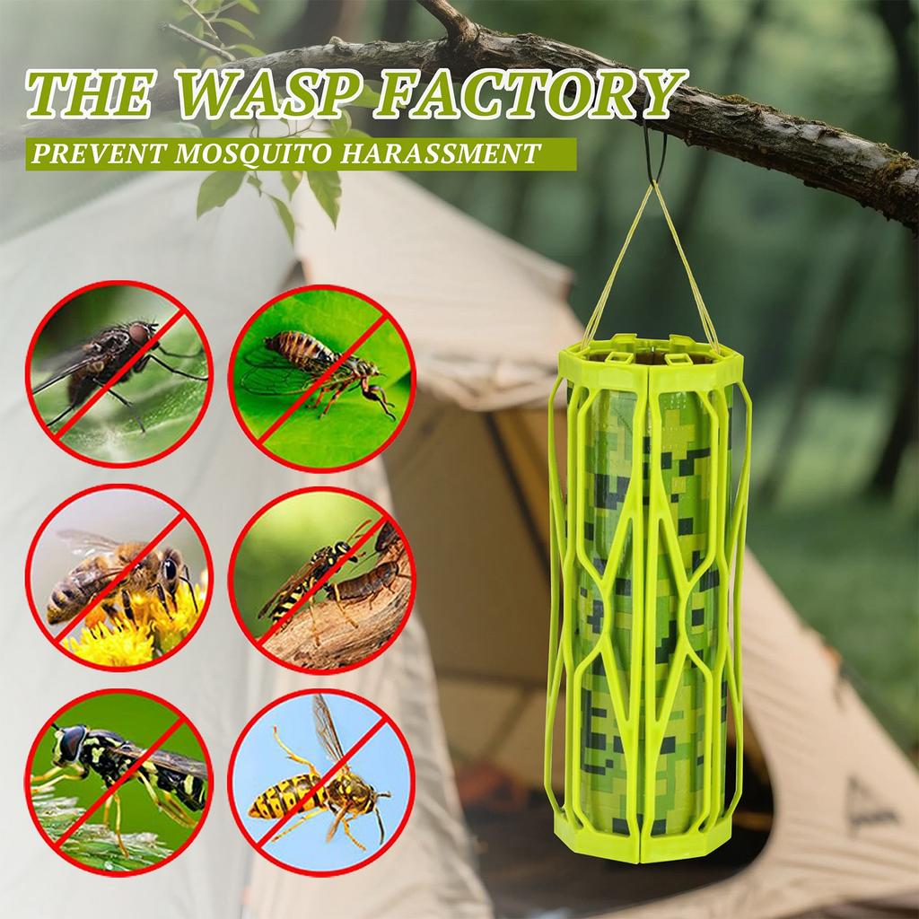Bee Trap Artifacts Outdoor Safety Shelter Plastic Trap Bee Trap Landscaping Insect Repellents Mosquitos Fly Sticky Catch Replaceable Core